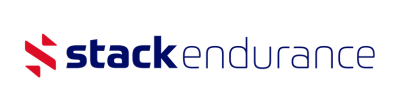 Stack Endurance – blue horizontal logo Stack Endurance Logo